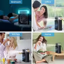Ventilador Climatizador Portátil con Nebulizador de Agua