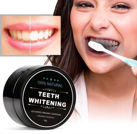 Kit Sonrisa Blanca: Carbón Activo Vegano + Cepillo de Bambú