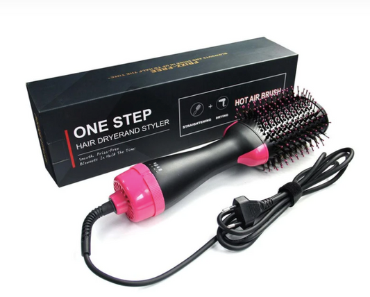 Cepillo Secador y Voluminizador 3-en-1 – Edición Rosa